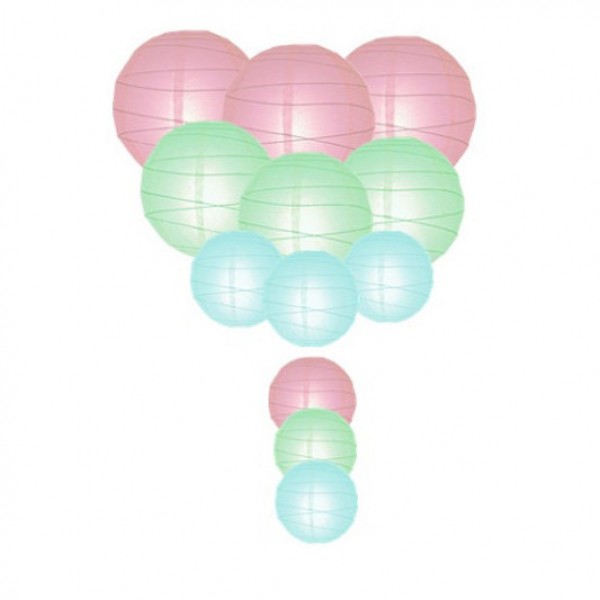 Paper Lantern Assorted Pack 5 (12pcs)
